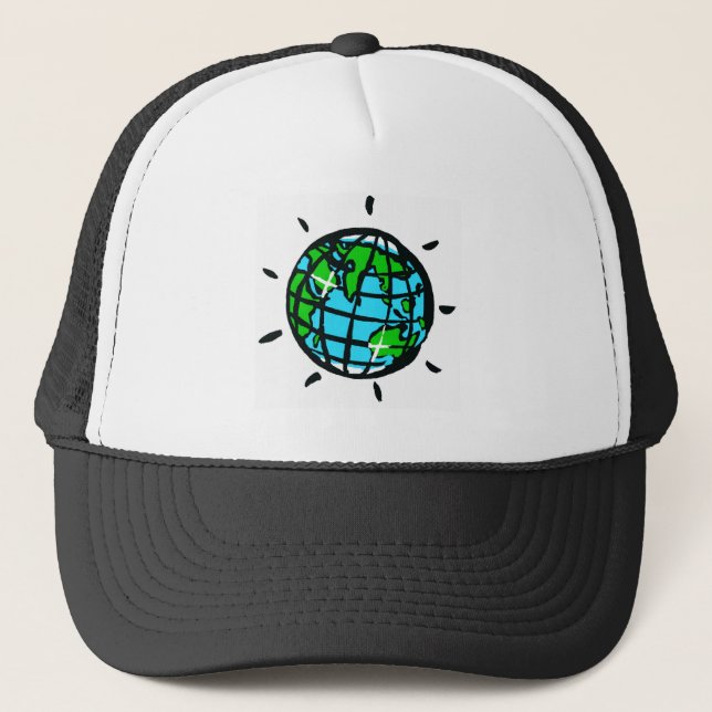 Planet EARTh - Nature - Conservation - Ecology Trucker Hat (Front)