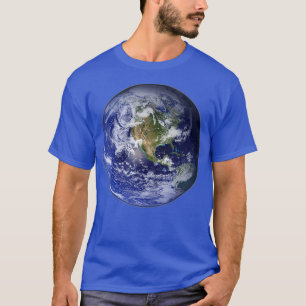 Planet Earth North America Cute Globe Space T-Shirt