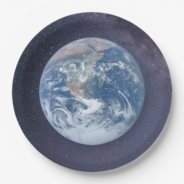Planet Earth Paper Plate (Front)