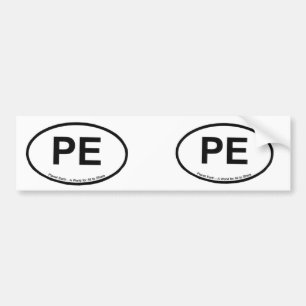 PLANET EARTH - PE BUMPER STICKER