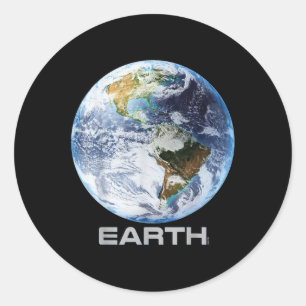 Planet Earth Shirt, Earth Day Mother Earth Classic Round Sticker
