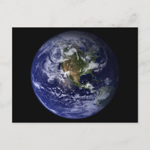 Planet Earth Space Photo Postcard