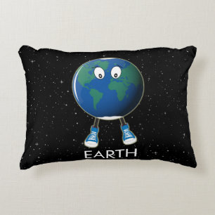 Planet Earth & Stars Decorative Cushion