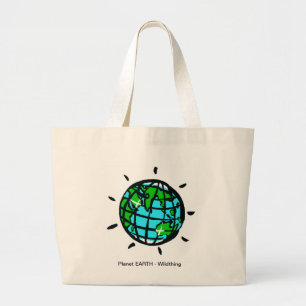 Planet EARTH  Sustainable living - Large Tote Bag