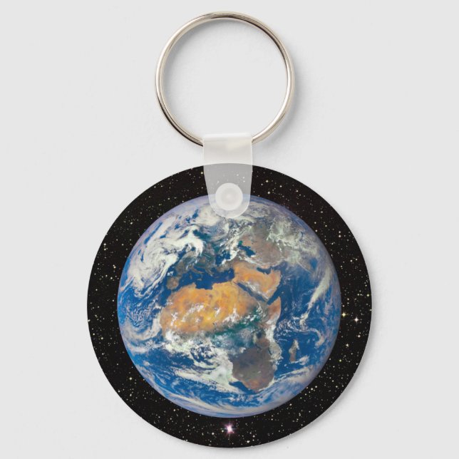 Planet Earth - The Blue Marble (Europe & Africa) Key Ring (Front)