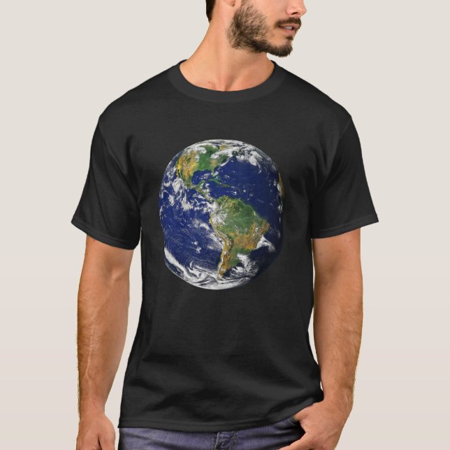 Planet Earth - The Blue Marble (The Americas) T-Shirt (Front)