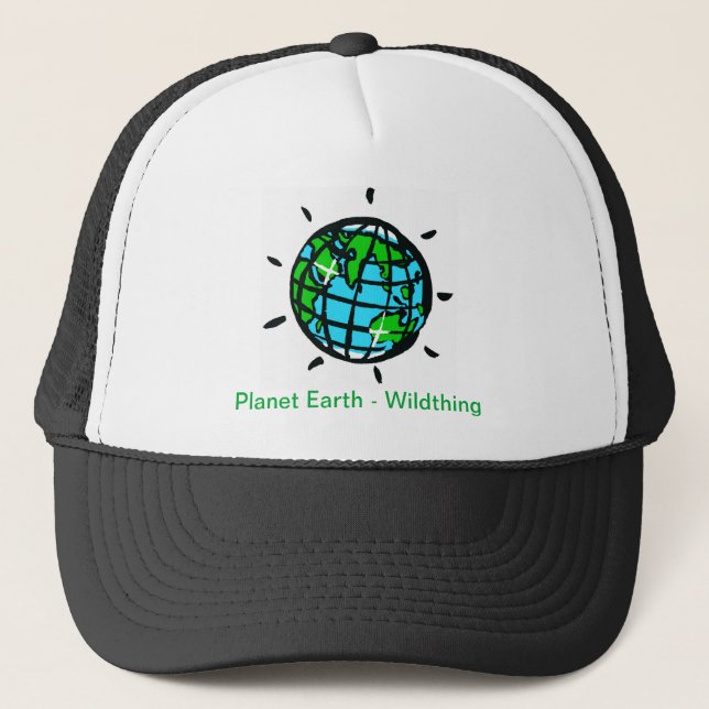  Planet EARTH - Wildthing - Conservation -Ecology Trucker Hat (Front)
