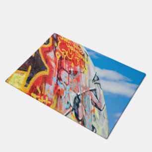planet graffiti doormat