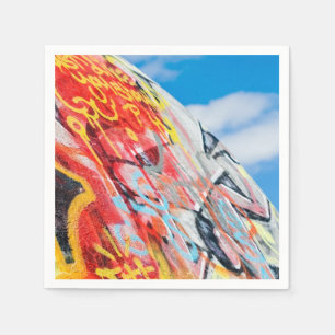 planet graffiti napkin