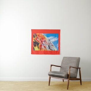 planet graffiti tapestry