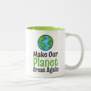 Planet Great Again 11 oz Two-Tone Mug