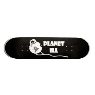 Planet Ill White Globe Skateboard