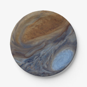 Planet Jupiter Great Red Spot Paper Plate