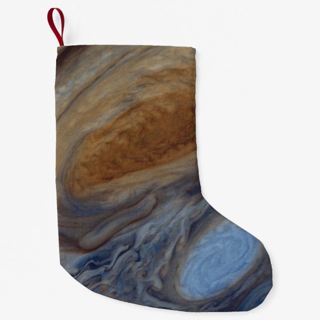 Planet Jupiter Great Red Spot Small Christmas Stocking (Front)