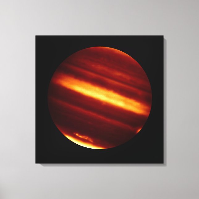 Planet Jupiter in Infrared Light Canvas Print (Front)