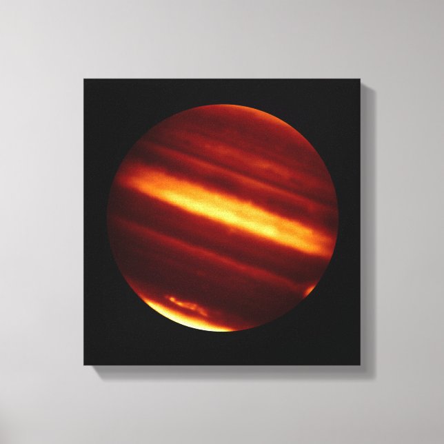 Planet Jupiter in Infrared Light Canvas Print (Front)