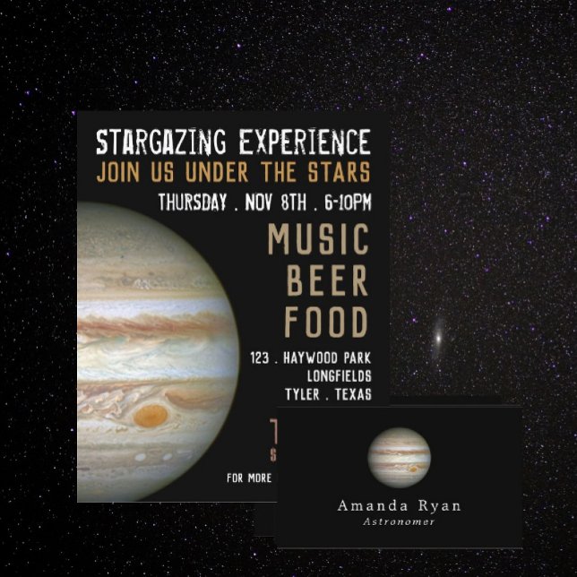 Planet Jupiter, Planetarium Event Advertising Flyer (Creator Uploaded)