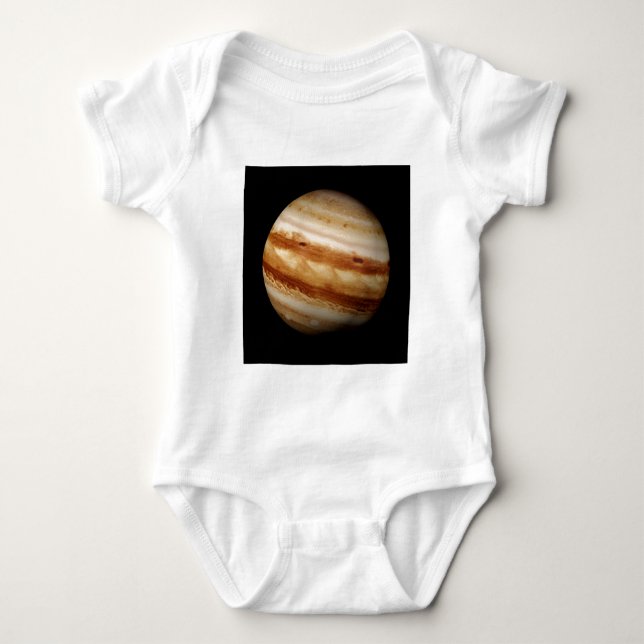 PLANET JUPITER v.4 natural (solar system) ~ Baby Bodysuit (Front)
