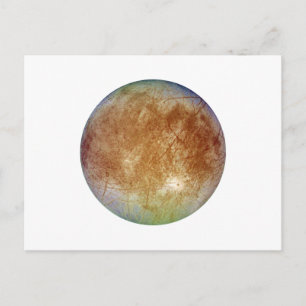 PLANET JUPITER'S MOON EUROPA (solar system) ~ Postcard
