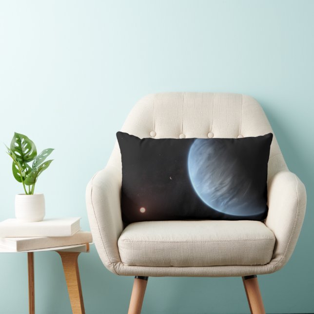 Planet K2-18b, Host Star And Accompanying Planet. Lumbar Cushion (Chair)