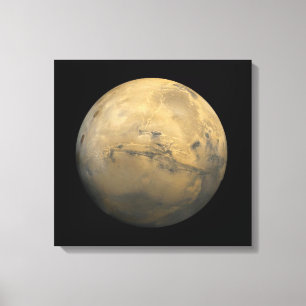 Planet Mars in the solar system NASA Canvas Print