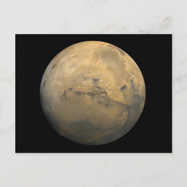 Planet Mars in the solar system NASA Postcard (Front)