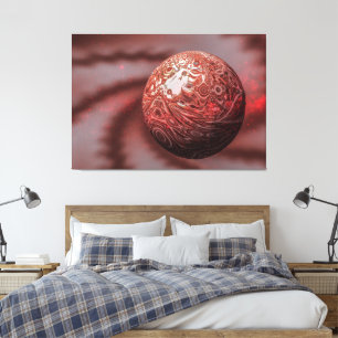 Planet Mars. Outside view. Canvas Print