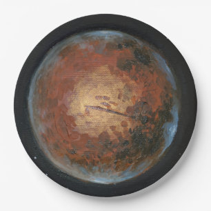 Planet Mars Paper Plate
