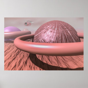 Planet Mars. Patrol. Poster
