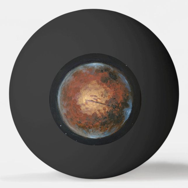 Planet Mars Ping Pong Ball (Front)