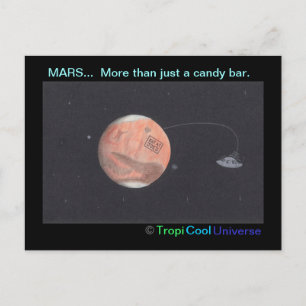 Planet MARS postcard