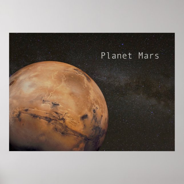 Planet Mars Poster (Front)