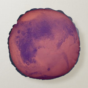 Planet Mars Round Cushion
