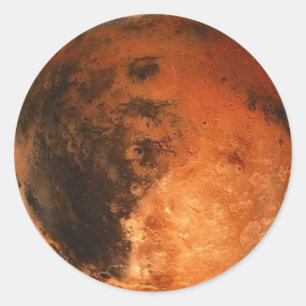PLANET MARS (solar system) ~ Classic Round Sticker