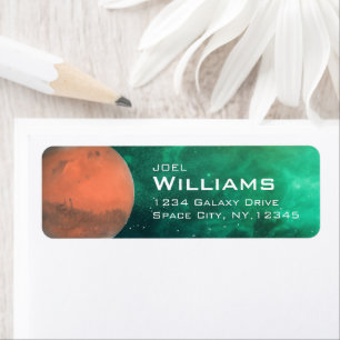 Planet Mars Solar System Space Return Address