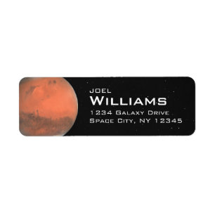 Planet Mars Solar System Space Return Address