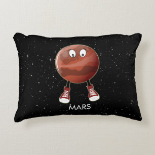 Planet Mars & Stars Decorative Cushion