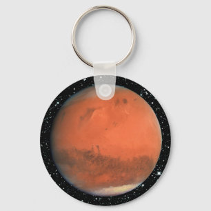 PLANET MARS true colour star background ~ Key Ring