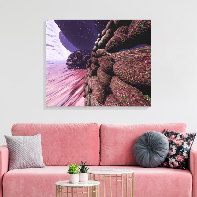 Planet Mars. Walls of buildings. Canvas Print (Insitu(LivingRoom))