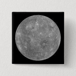 Planet Mercury 15 Cm Square Badge
