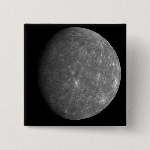 Planet Mercury 15 Cm Square Badge