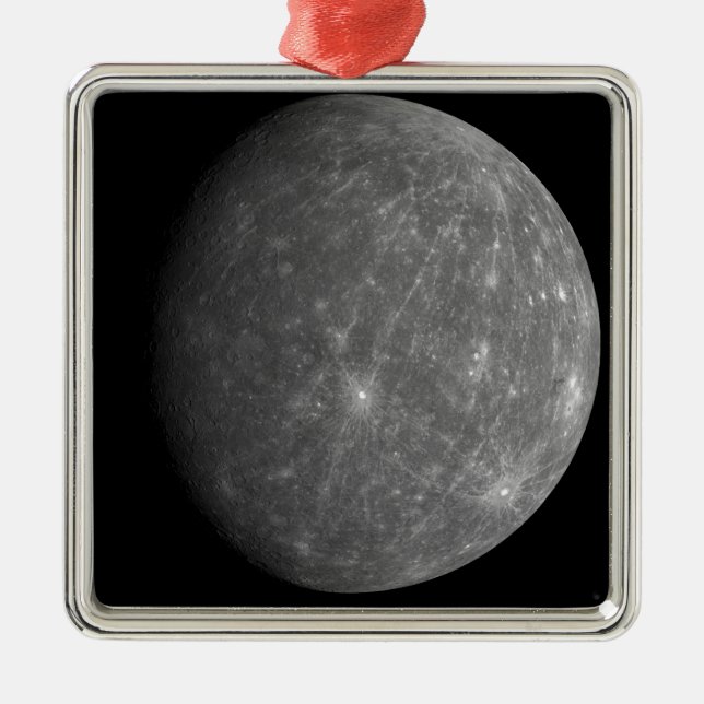 Planet Mercury Metal Tree Decoration (Front)