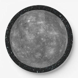 PLANET MERCURY star background (solar system) ~ Paper Plate