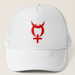 Planet Mercury Symbol (red) Trucker Hat
