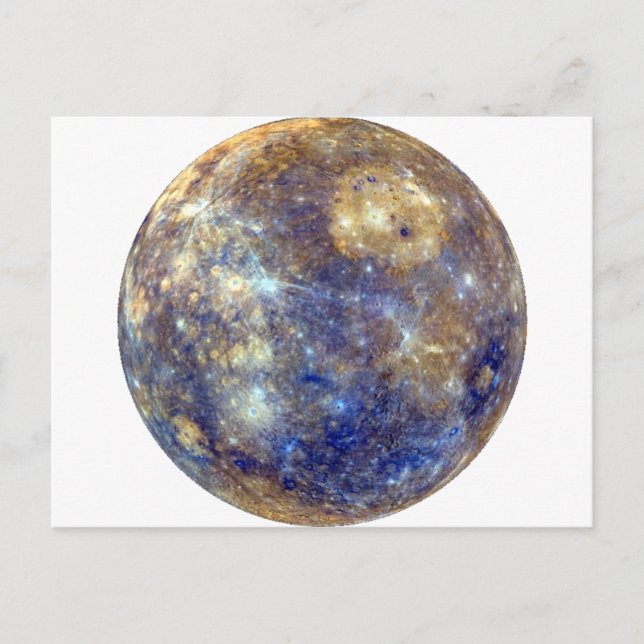 PLANET MERCURY v2 (solar system) ~ Postcard (Front)