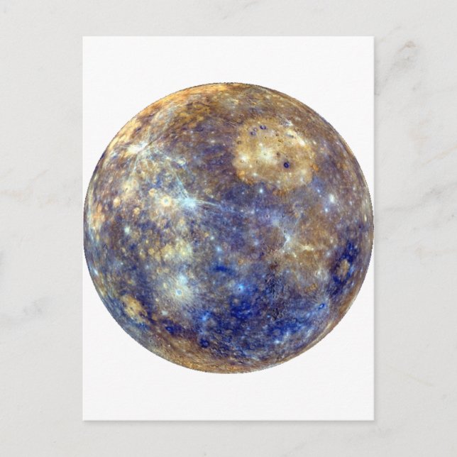 PLANET MERCURY v2 (solar system) ~ Postcard (Front)