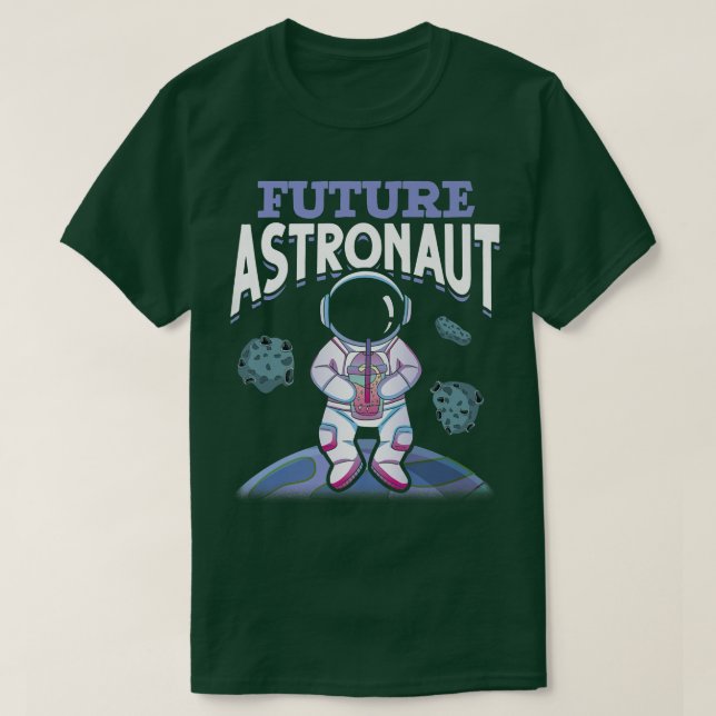 Planet Moon Universe Outer Space Science Future As T-Shirt (Design Front)