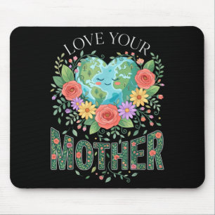 Planet Nature Women Mum Love Your Mother Earth Day Mouse Pad