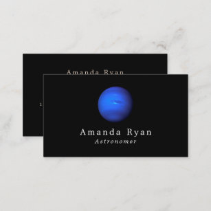 Planet Neptune, Astronomy Business Card