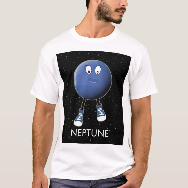 Planet Neptune & Stars T-Shirt (Front)